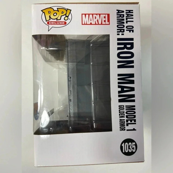 Marvel - Iron Man Hall of Armor Model 1 Golden Armor -  Large Bobble Head Funko - Picture 7 of 13